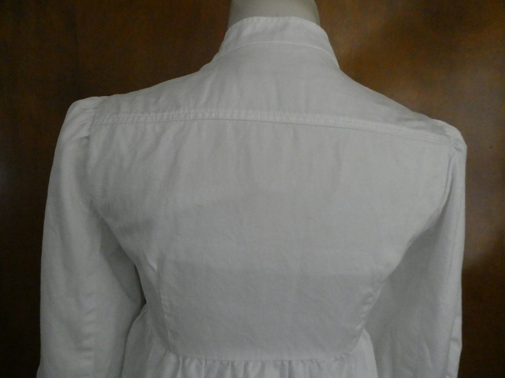 French Connection Women’s White Button-Down Cotton Lined Jacket Blazer Size 2