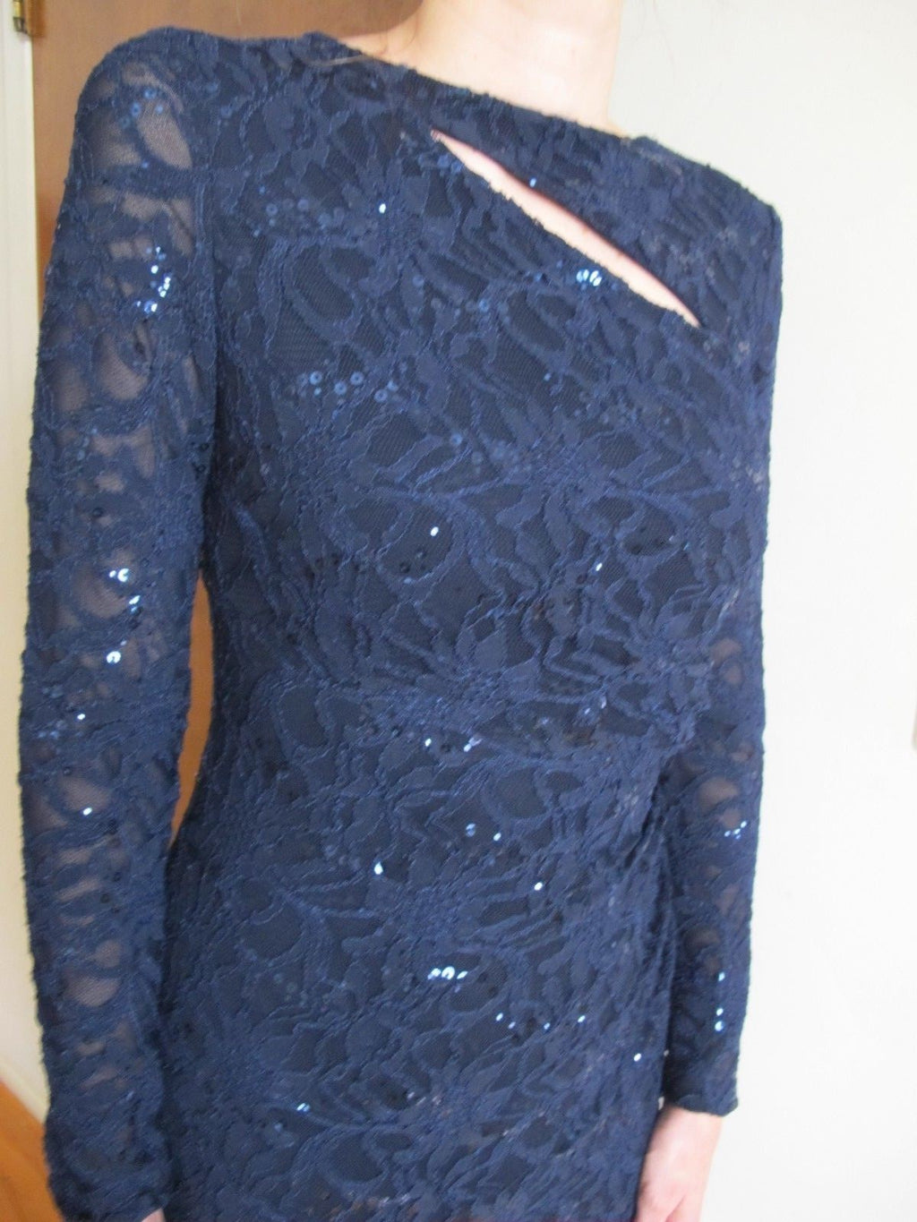 Ralph Lauren women's dark blue evening dress 