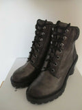 Marc Jacobs Women's Dark Silver Crosby Hiking Boot Ankle Size 38 (US 8)