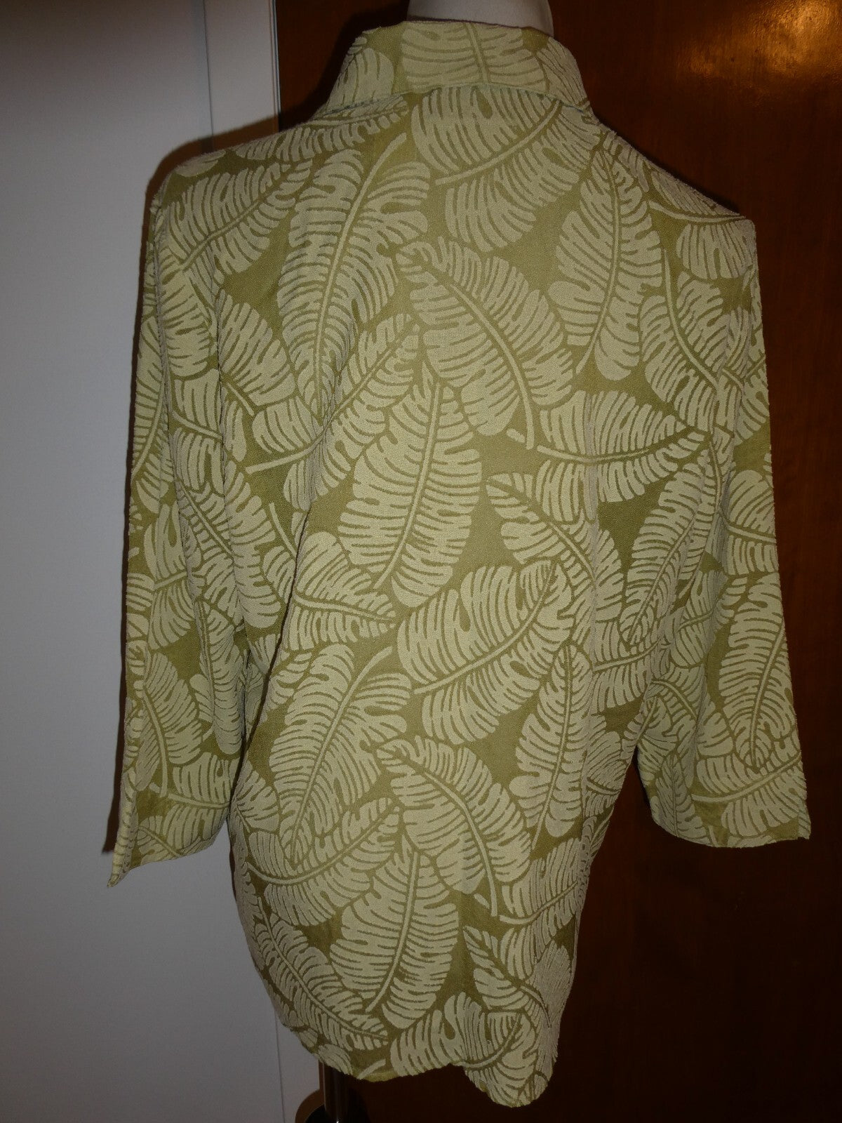 ALFRED DUNNER Women's Green 3/4 Sleeve Blouse Size 12