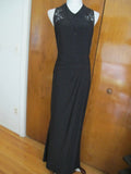 Lauren Ralph Lauren Women’s Black Evening Maxi Sequined Mesh Dress New