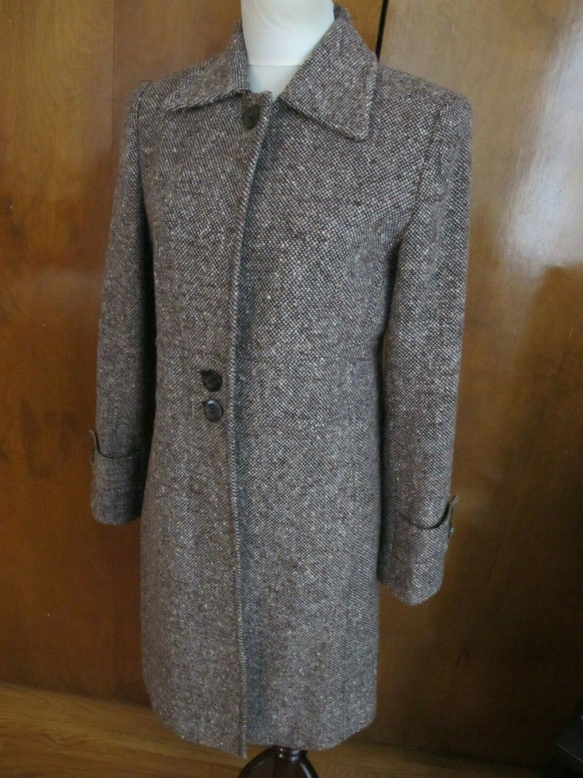 New York & Company Women’s Brown multi Color Basic Jacket Coat Size 4