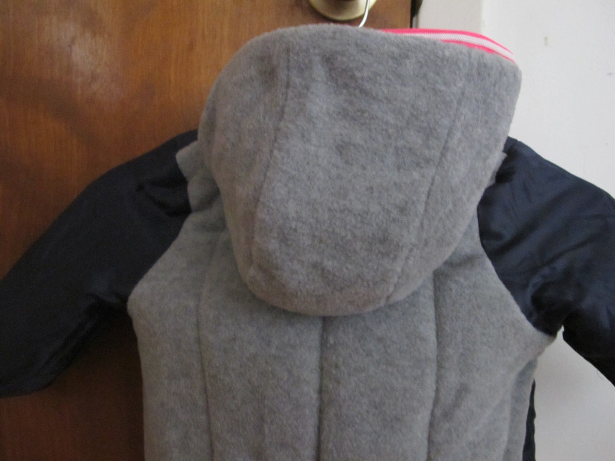 OshKosh Blue Navy Girls With Pink Zipper Jacket Coat Size 18M New