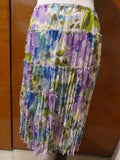 Allison Taylor Women's Multicolor Full Lined Pleated Skirt XLarge