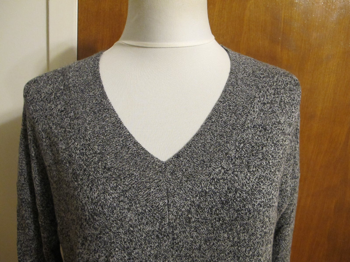 Bloomingdale's women multicolor 2ply cashmeret trim polyurethane sweater Medium 