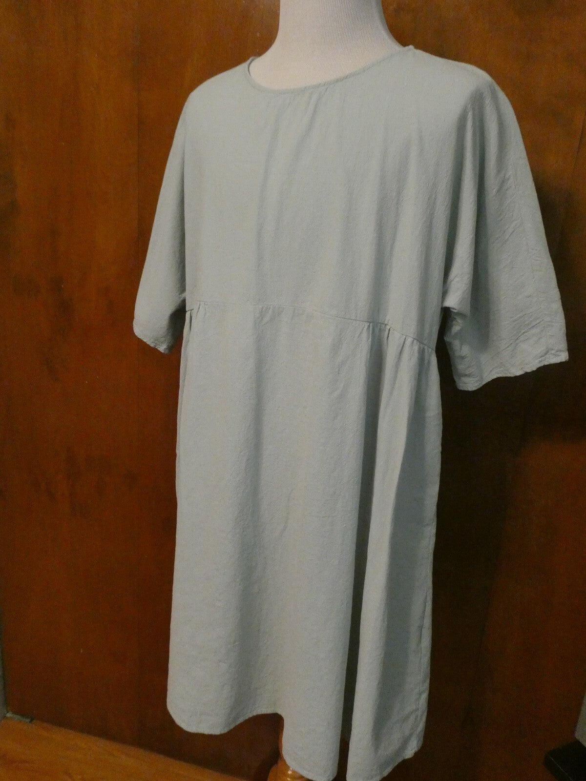 ZANZEA Women’s Light Blue 100% Cotton Denim Dress 4X (fits 1X-2X)
