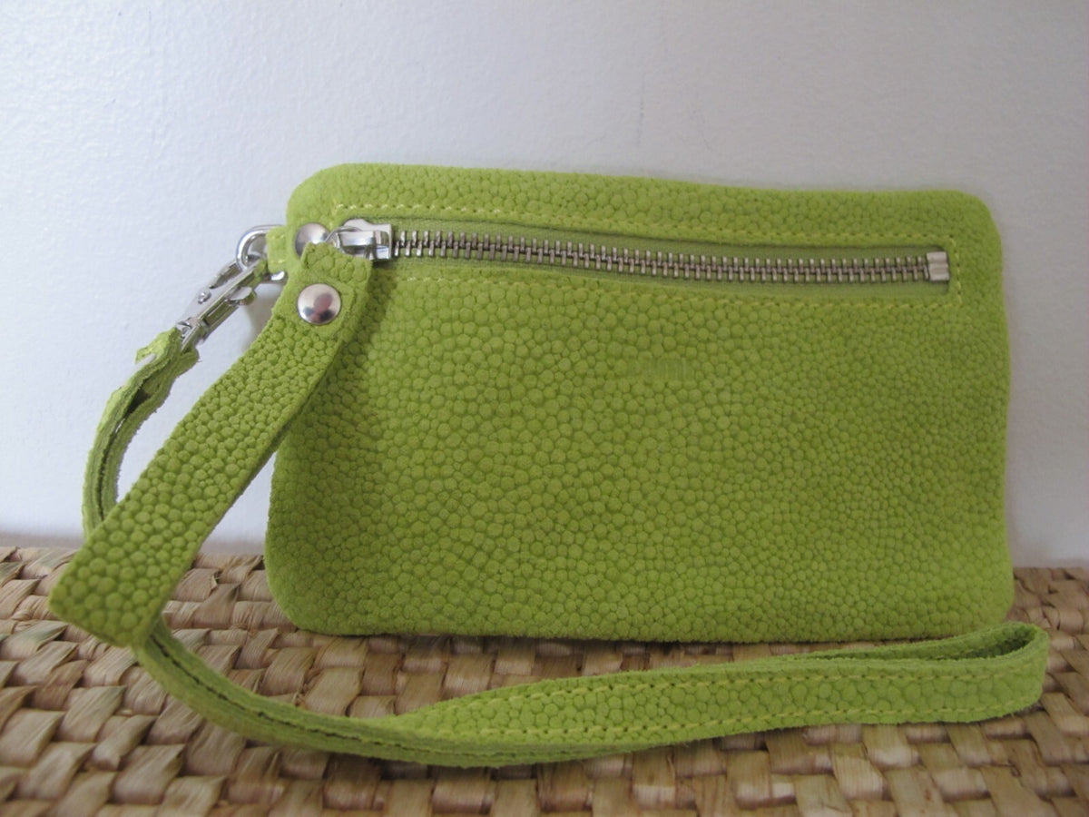 Anthropologie Lumi Women's Shoulder Bag Lime Genuine Leather