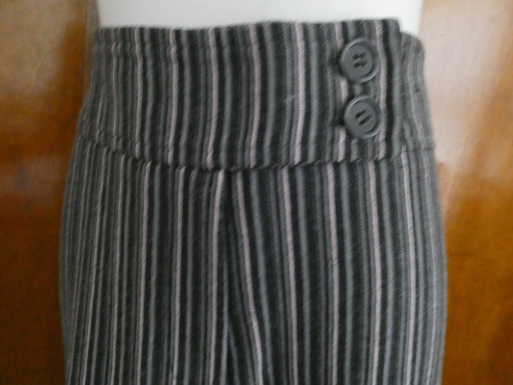 New York &Company women striped wide leg pants size large