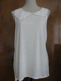 Anthropologie Deletta ivory women's blouse top 