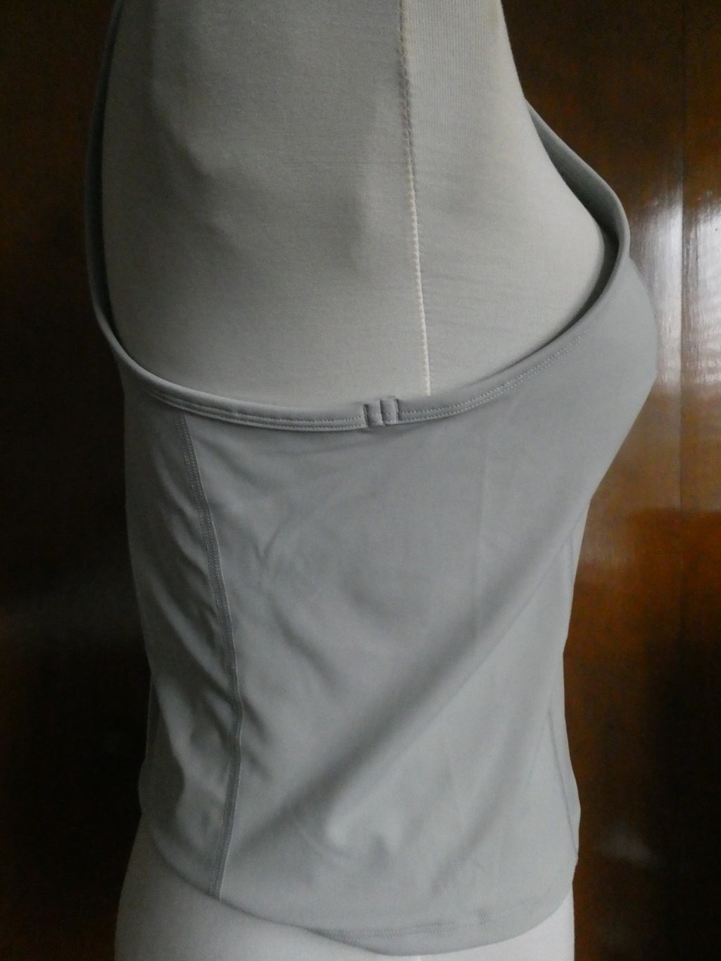 Lululemon Women Gray Nulux Racerback Cropped Run Tank Top Size 10