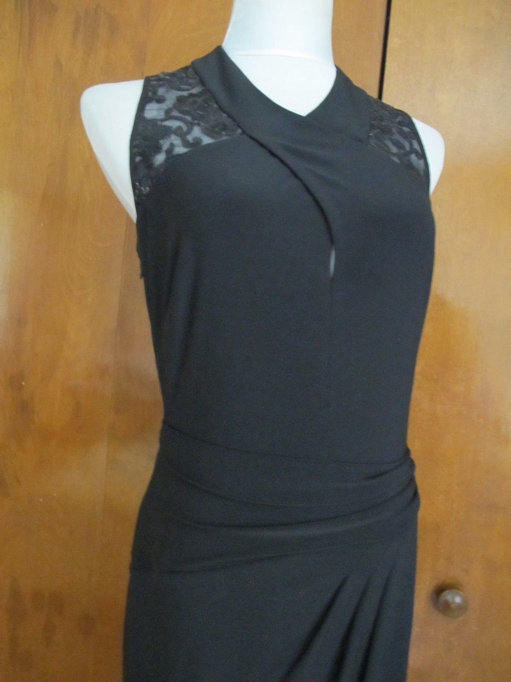 Lauren Ralph Lauren Women’s Black Evening Maxi Sequined Mesh Dress New