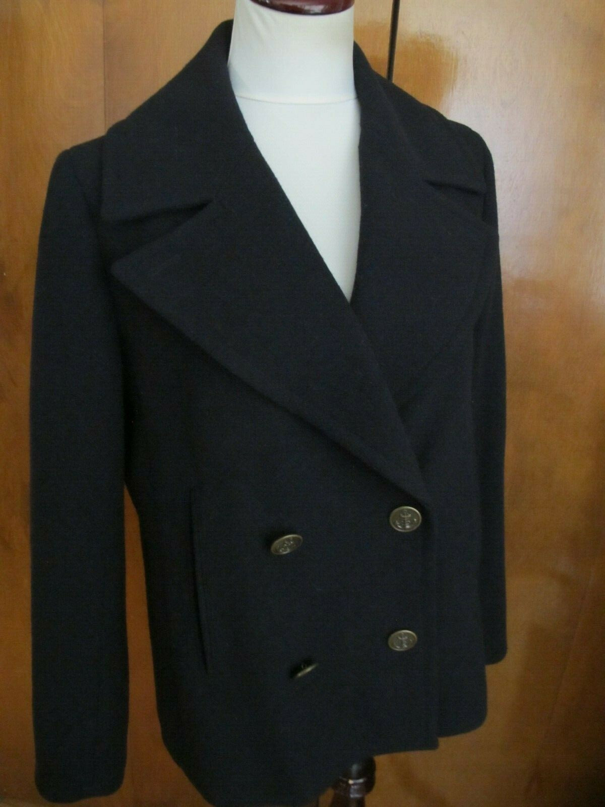 Club Monaco women’s navy 2 button lined detailed blazer jacket Large pre-owned