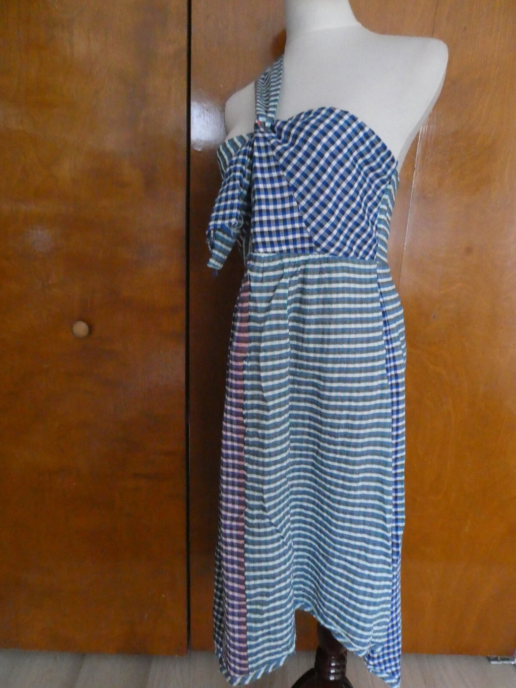 ANTHROPOLOGIE MAEVE Women's Waverly Plaid One Shoulder Full Lined Dress 10,14,16