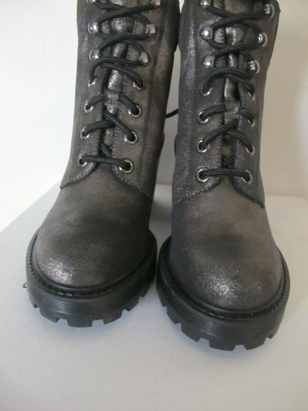 Marc Jacobs Women's Dark Silver Crosby Hiking Boot Ankle Size 38 (US 8)