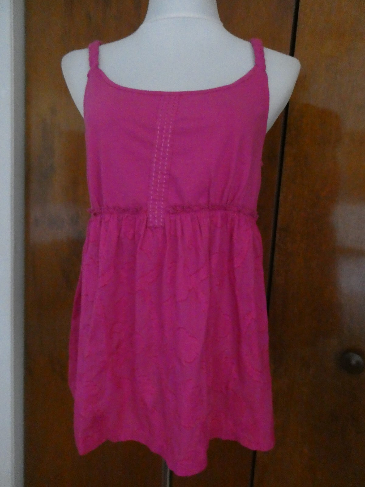 Tommy Hilfiger women's pink soft cotton detailed top size large
