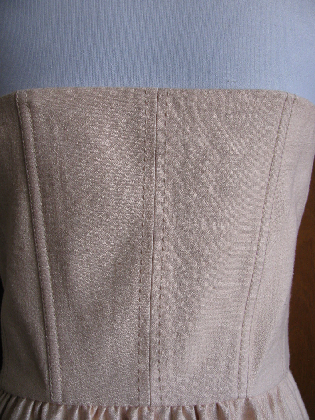 Rachel Roy women's champagne stylish strapless dress Size 10 