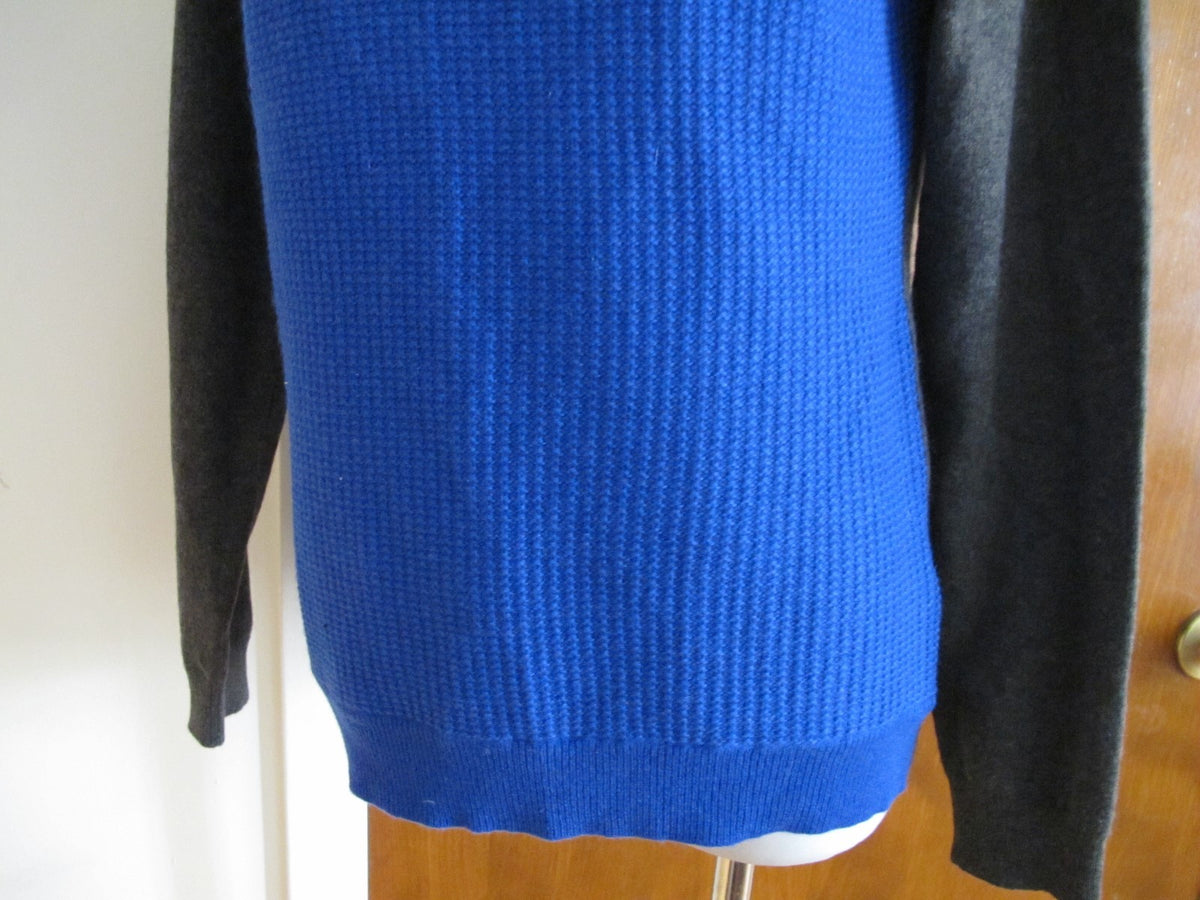 Ralph Lauren Women's Blue Gray Cashmere Sweater Size Medium New