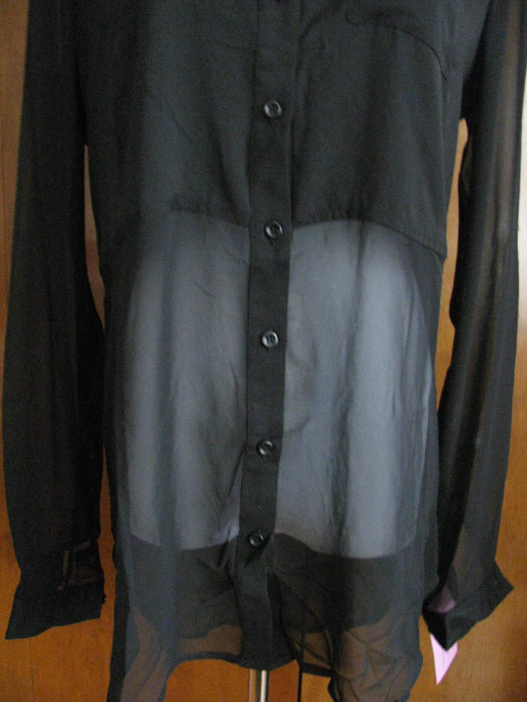 Free People women's black evening have lined long sleeves top medium 
