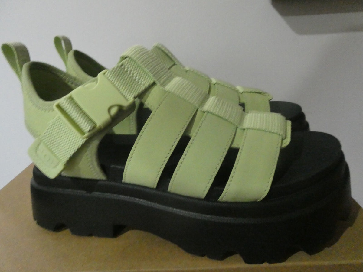 UGG Cora Women’s Caterpillar Green Platform Sandal Size US 8/UK 6/EU/ 39