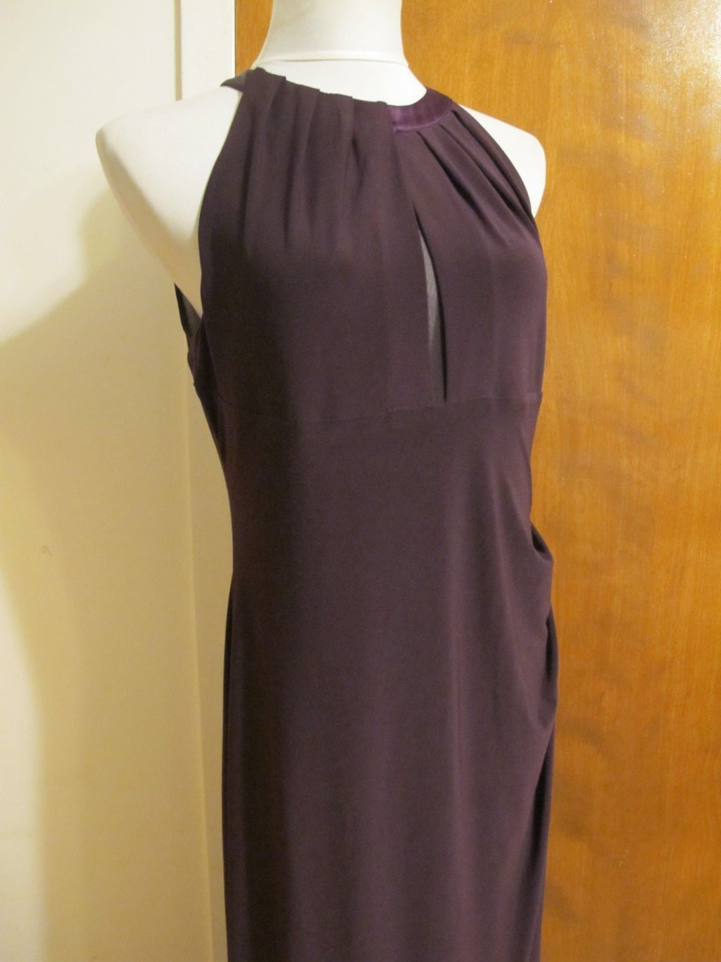 Ralph Lauren women's raisin evening detailed maxi New dress 