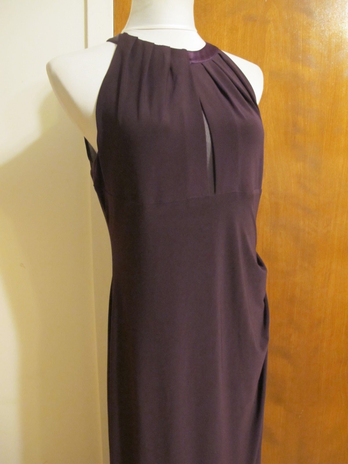Ralph Lauren women's raisin evening detailed maxi New dress 