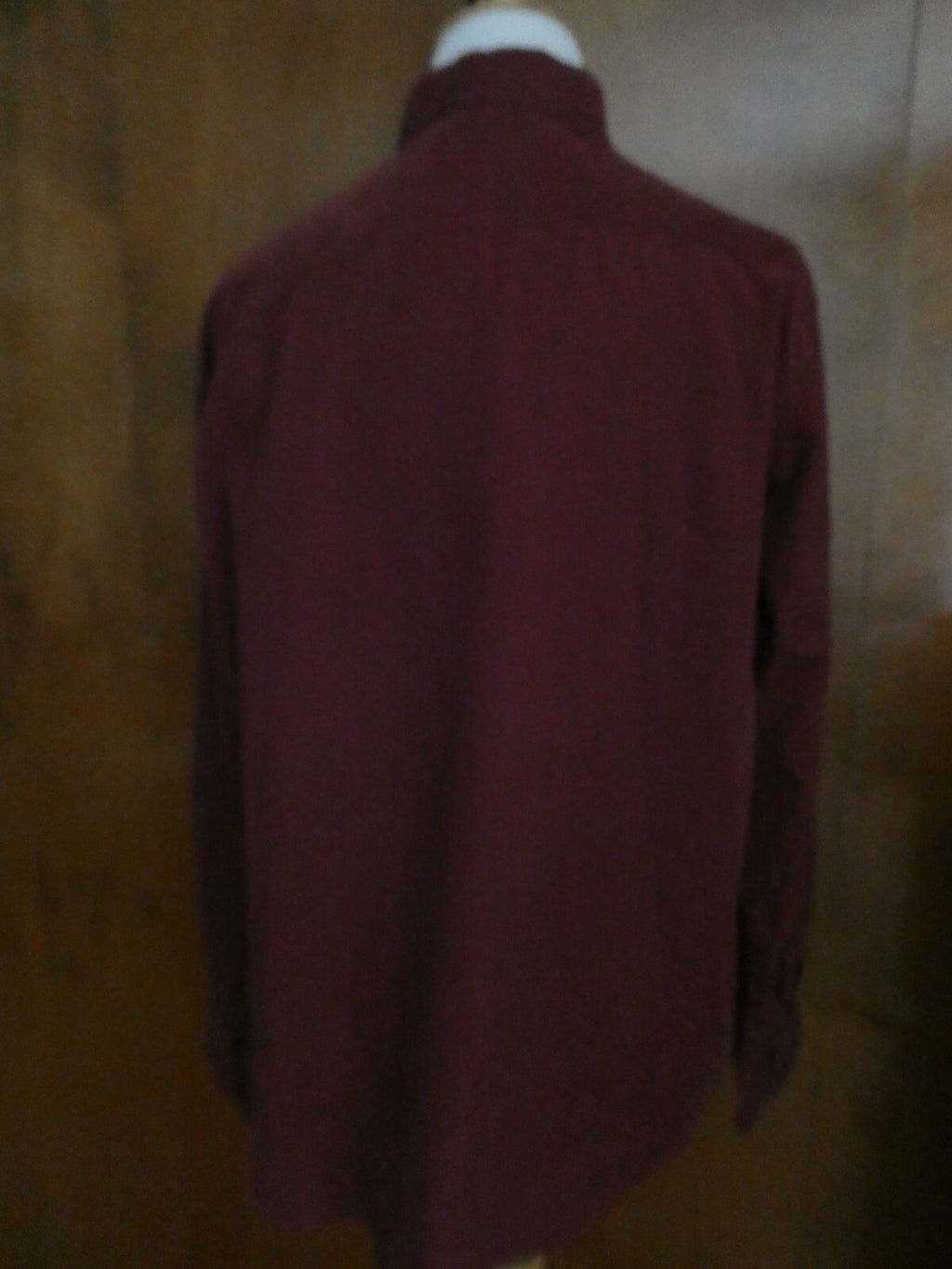 Saks Fifth Avenue soft cotton wine long sleeves mens shirt size xlarge new w/tag