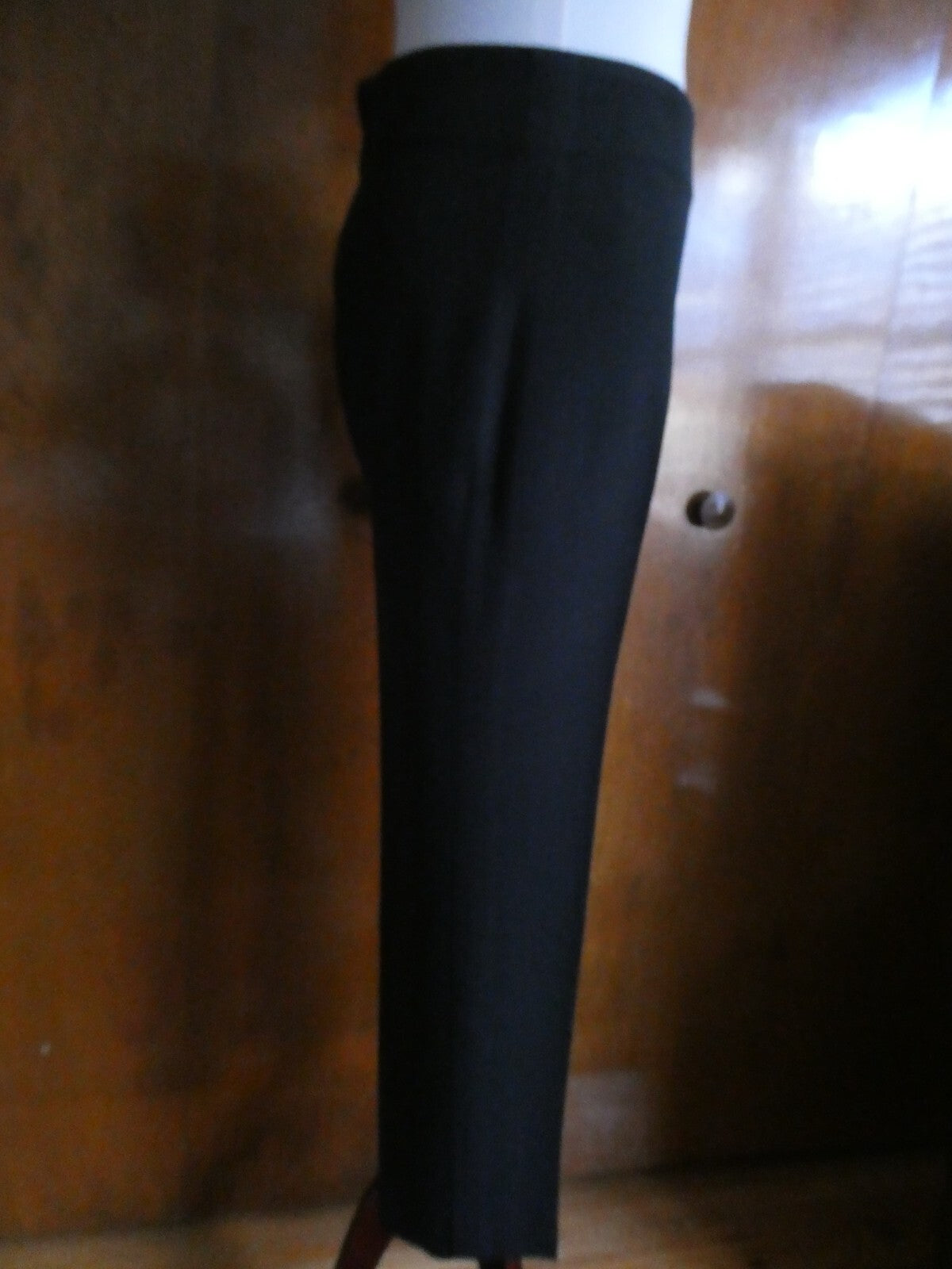 Louis Vuitton Slim Cropped Dressing Pants Black Size 36 France ECC-W05