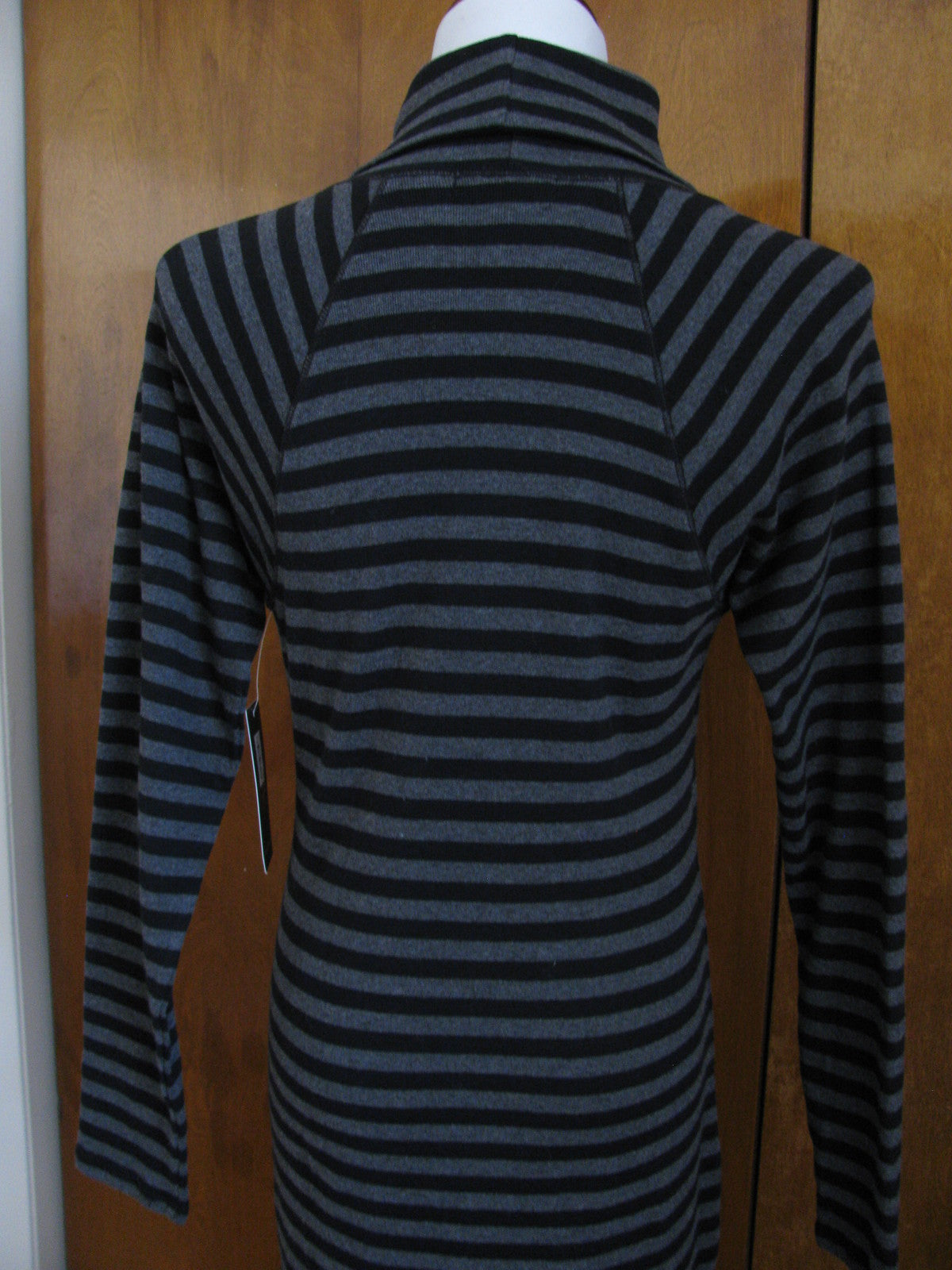 Lauren Jeans CO Women's black gray turtleneck dress size Medium 
