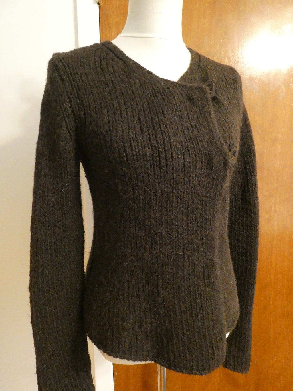 Juicy Couture Brown Wool Blend Cardigan Sweater Women’s Medium (Fits Small)