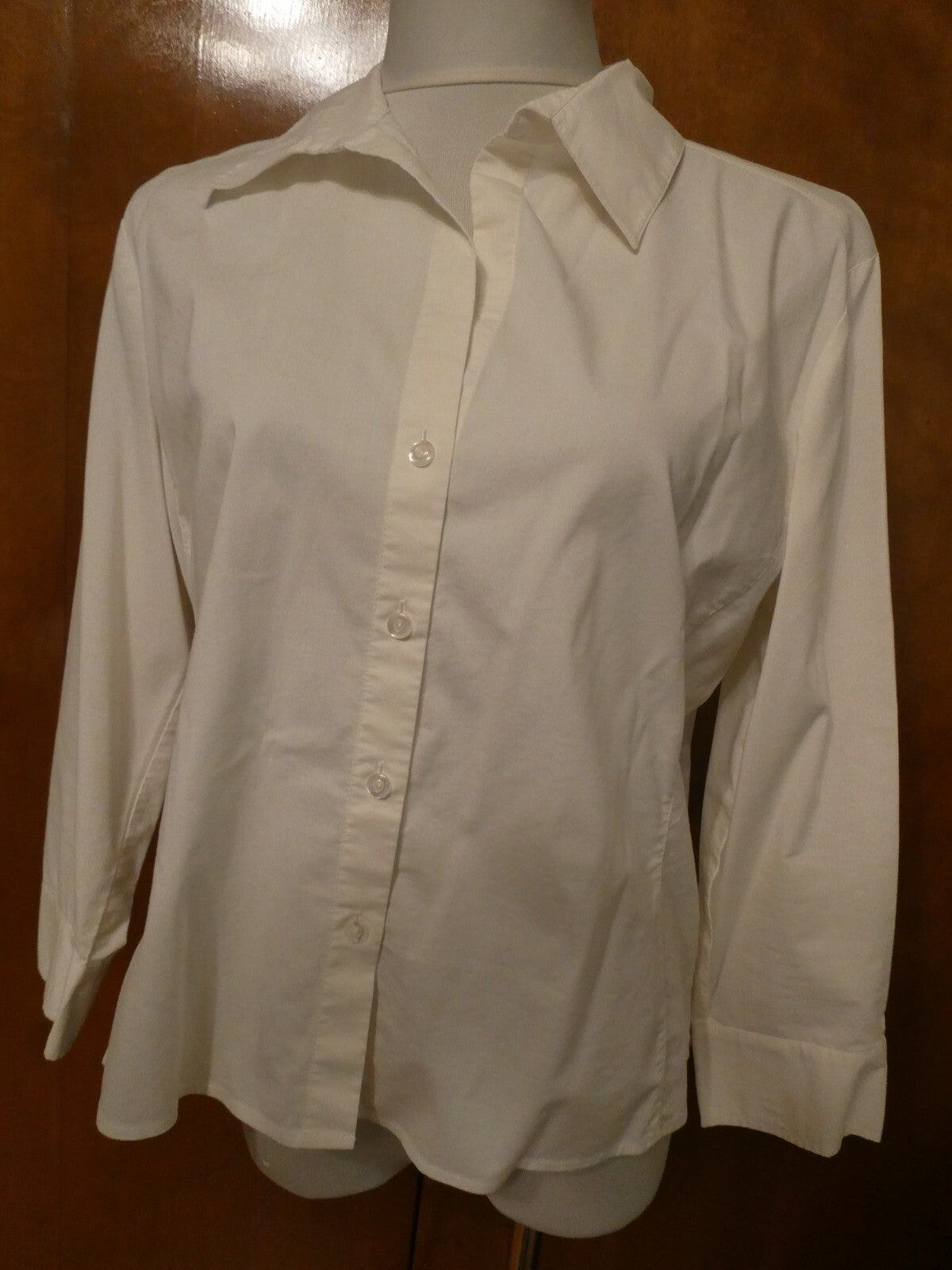 New York &Company women's white top size large