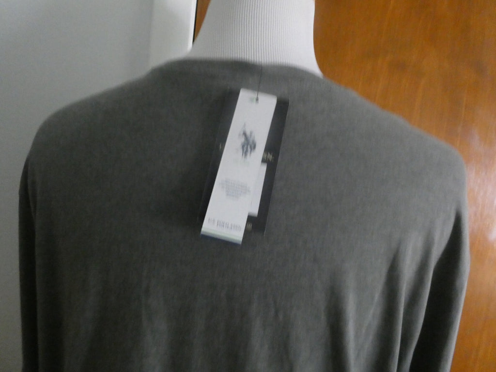 U.S POLO ASSN men’s navy/gray long sleeves soft cotton crew neck shirt size XL
