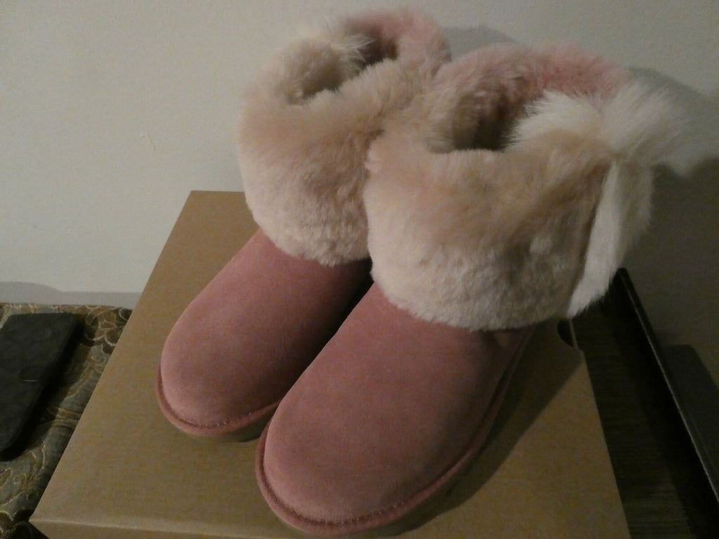UGG Classic Mini Wisp PDW Arroyo Sheepskin Women's Boots Size US 7 Style 1101039