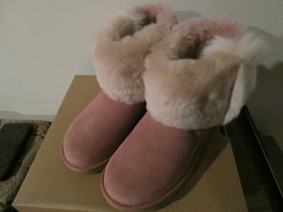 UGG Classic Mini Wisp PDW Arroyo Sheepskin Women's Boots Size US 7 Style 1101039