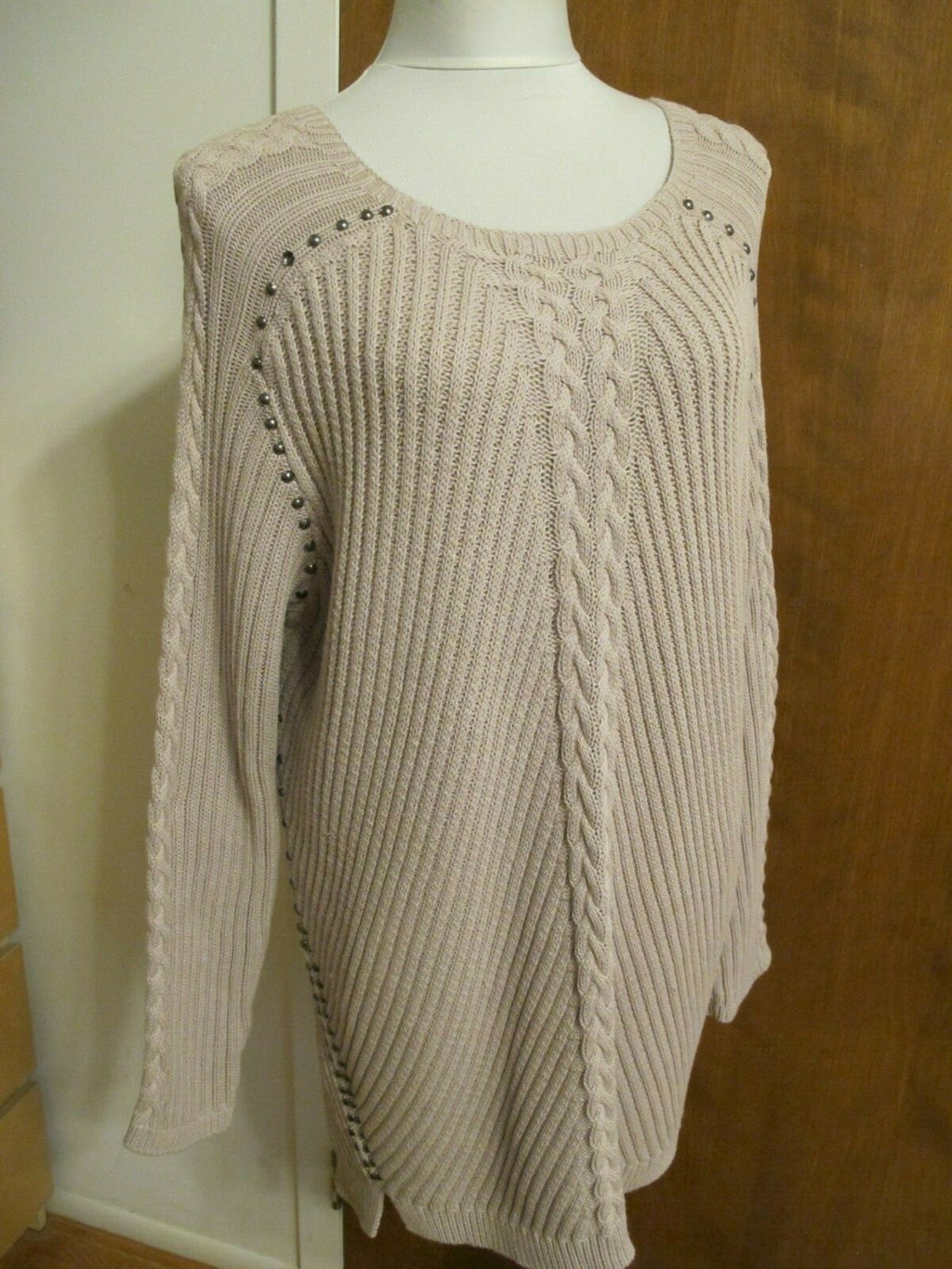 Philosophy Women’s Beige Long Pullover Sweater size 2X
