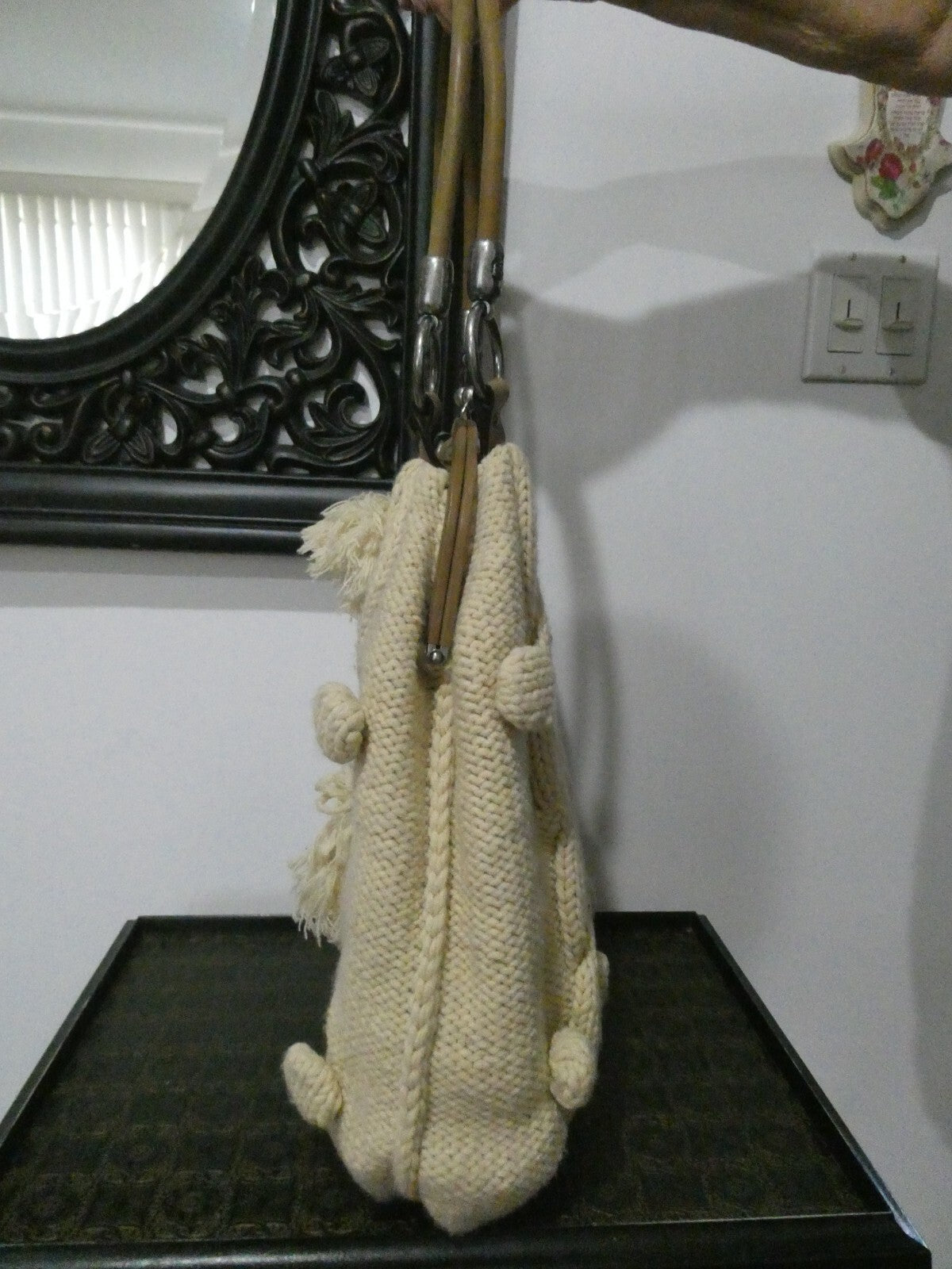 Juicy Couture Women’s Beige Knitted Large Shoulder Bag
