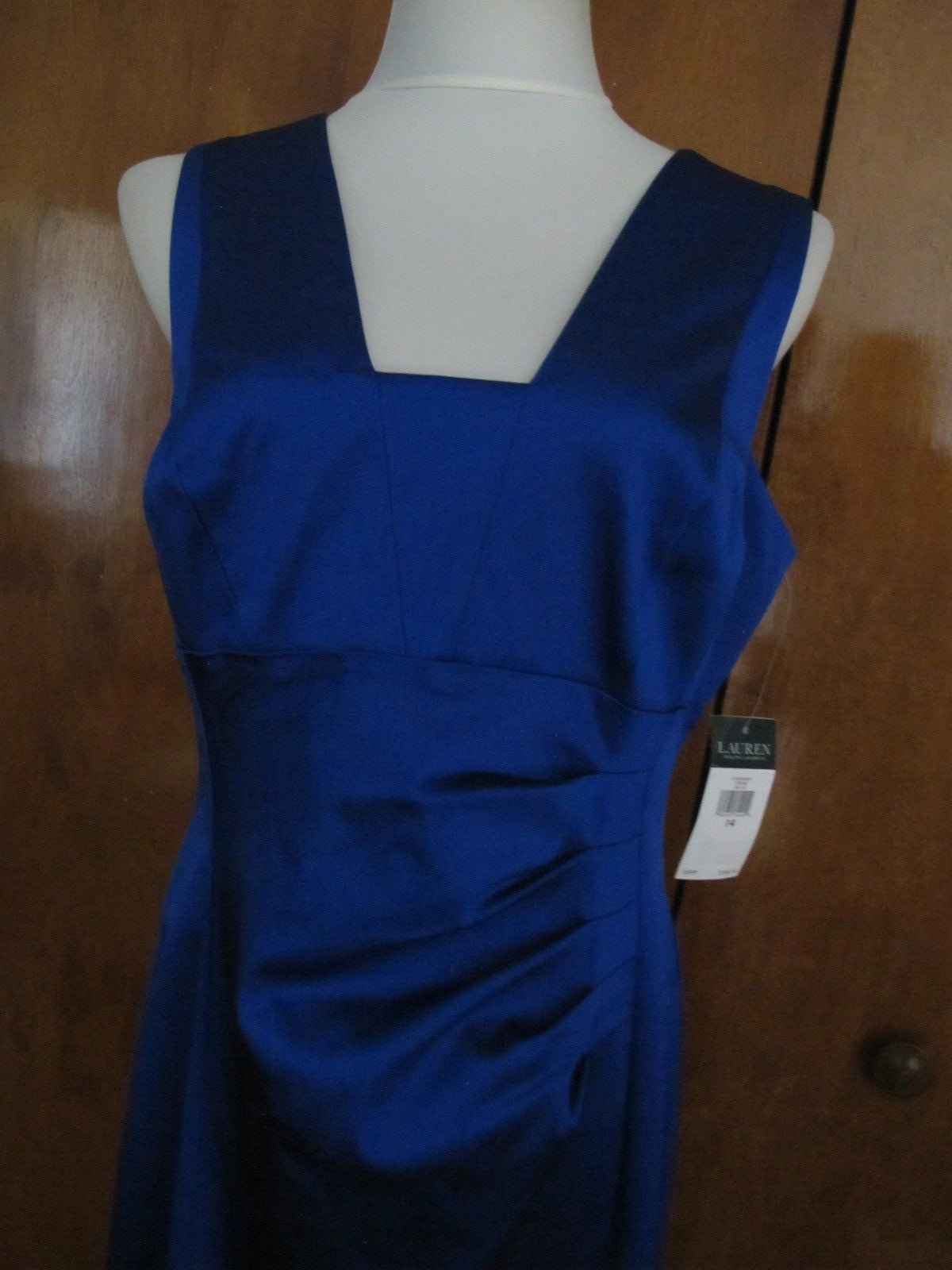 Ralph Lauren Women’s Blue Evening Dress Size 14 NWT 