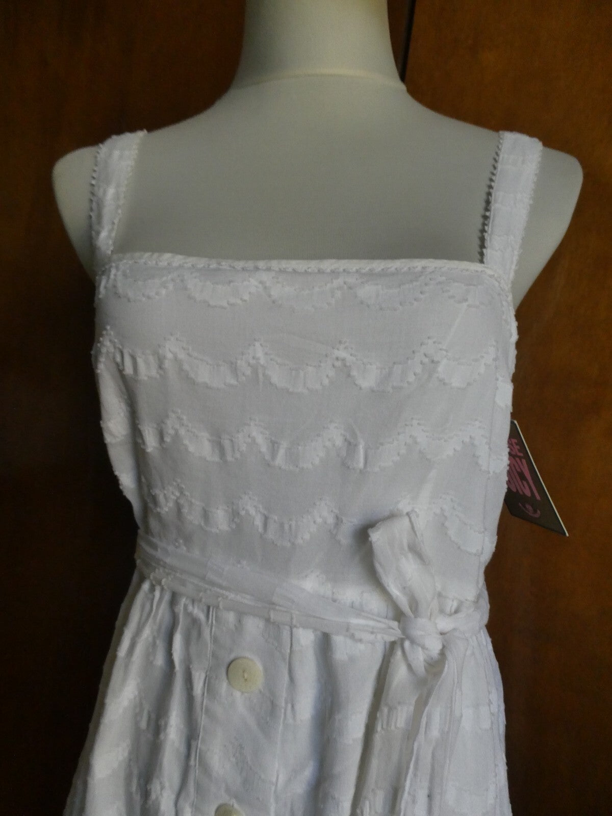 Juicy Couture women's soft cotton stylish white dress size 10 retail value $228