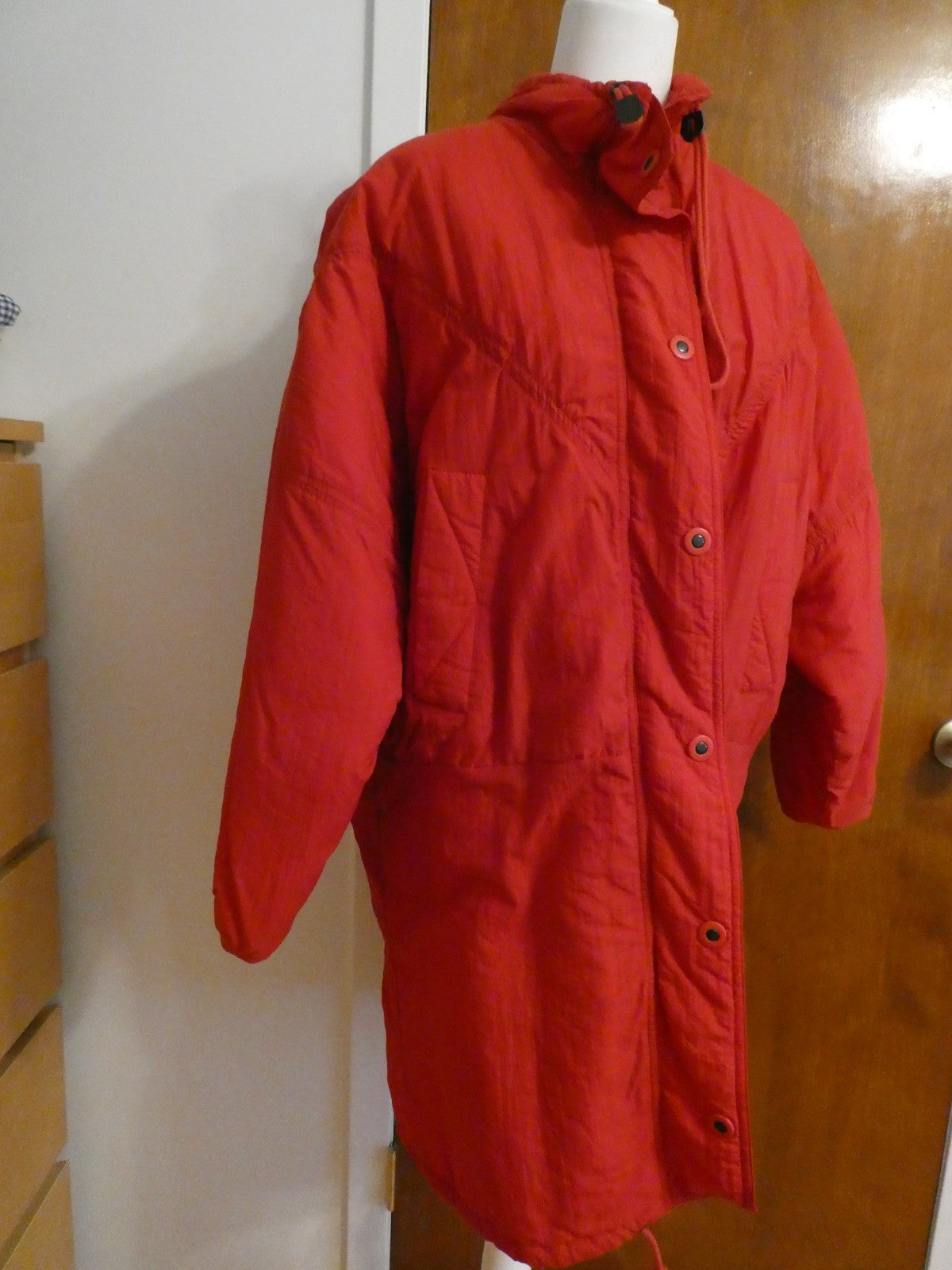 Women’s Royce Winter Coat Red Synthetic Warm Puffer Size 96/170 (US Size M/L)