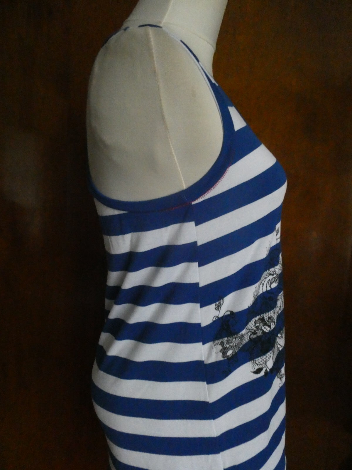 Scrapbook women’s Long sleeveless long top multicolor large