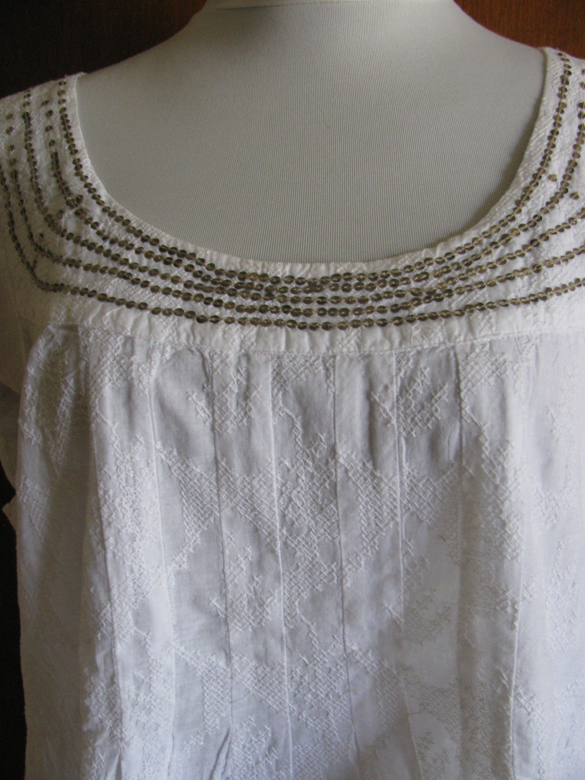 Calvin Klein Jeans women embroidered white top 0X/EG