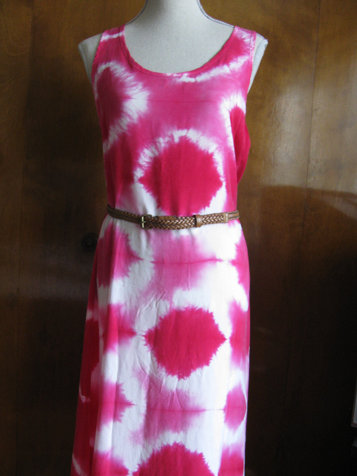 C&C California women's pink white long dress size Medium 