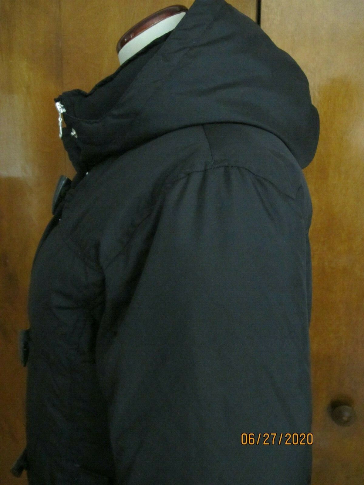 Larry Levin  Sport Women's Black Down Puffer Winter Coat Jacket Medium
