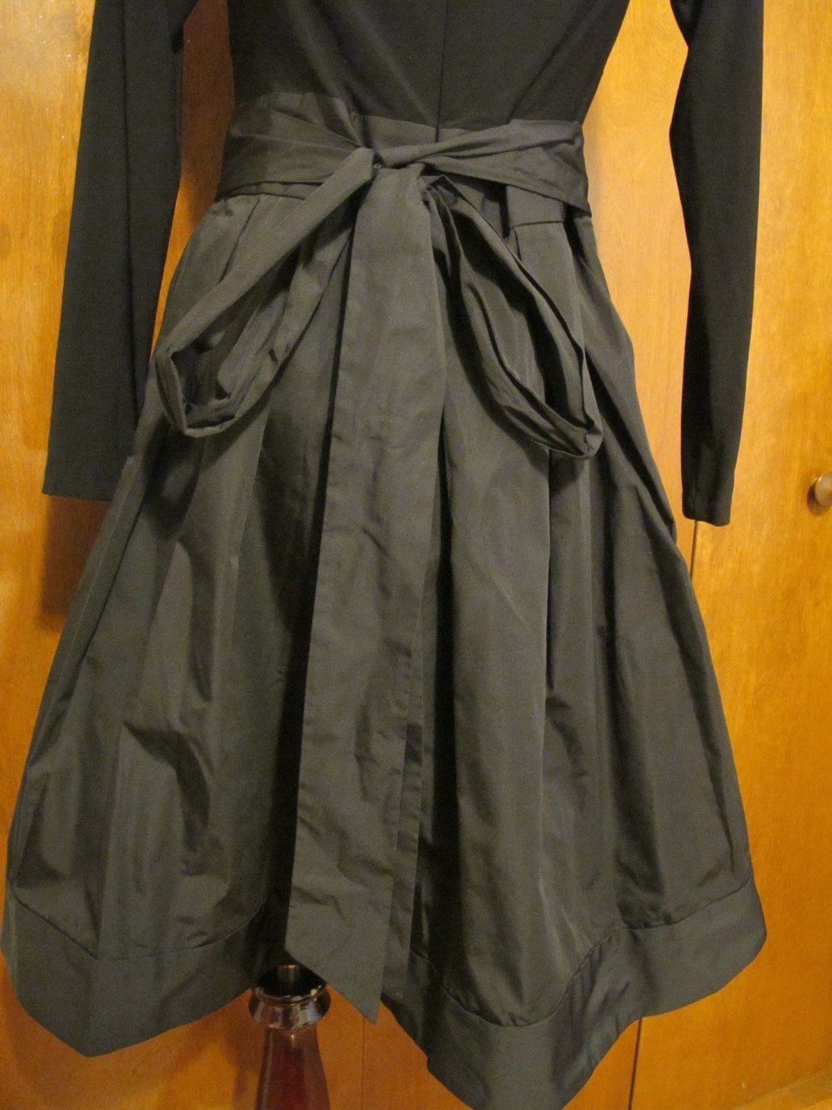 Lauren Ralph Lauren women’s black pleated skirt evening gorgeous dress 4 New