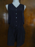 A|X Armani Exchange Women’s Navy Tie Romper Jumpsuit Size 6, 12, 14