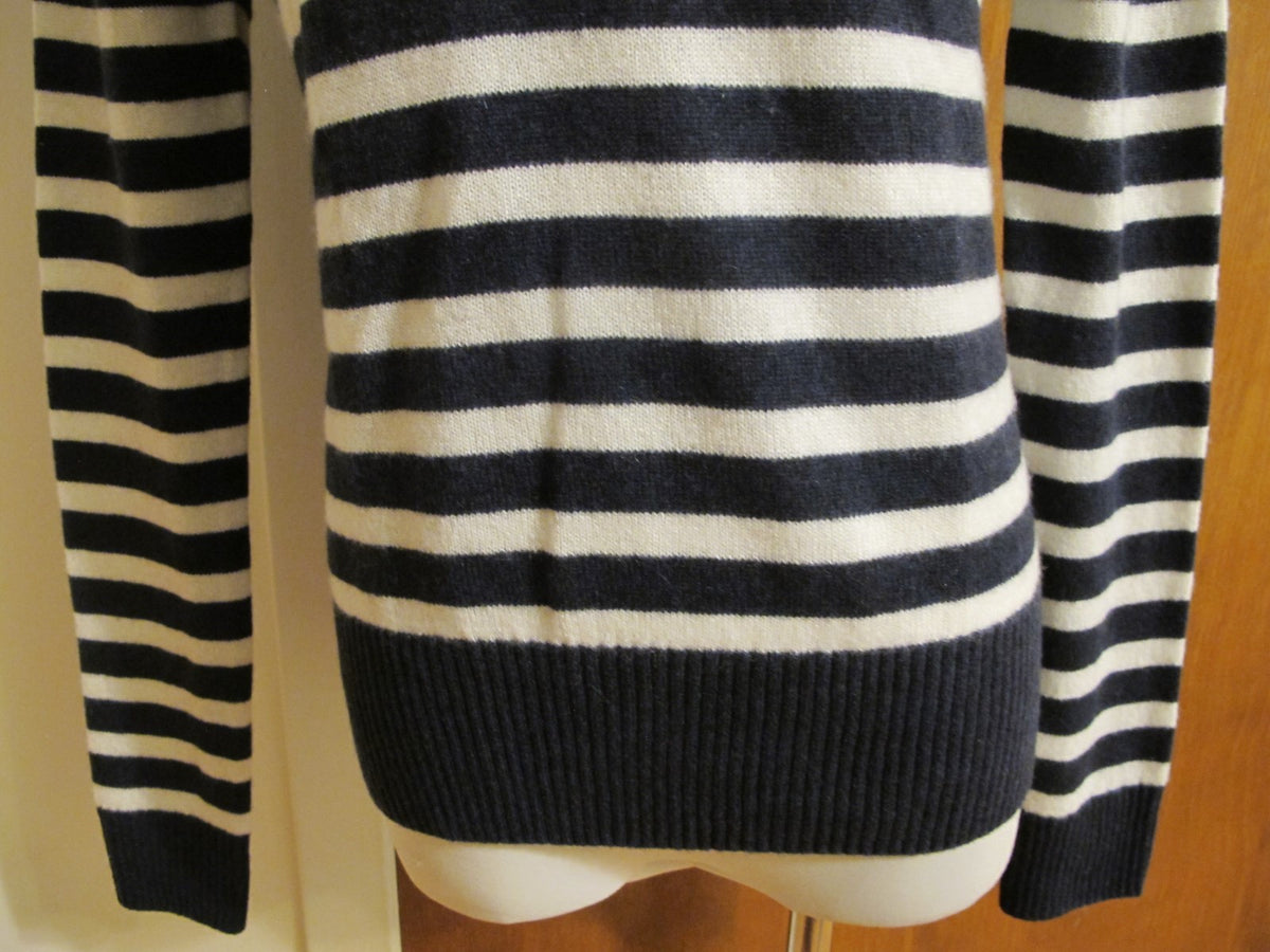 Bloomingdale Aqua Women’s Multicolor Detailed Soft Cashmere Sweater Size Xsmall