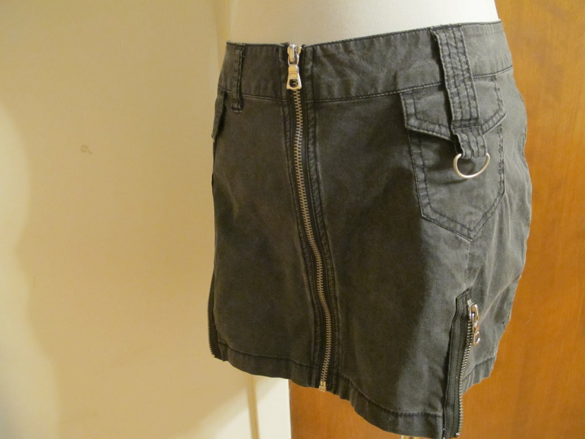 Buffalo David Bitton Divana Women’s Front Full Zip Mini Jeans Skirt Size 29 US M