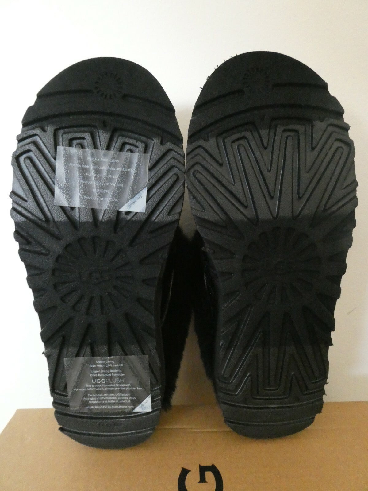 UGG Cluggette Sequins Sheepskin Flux Cozy Women Black Slipper 5,6,7 Style1127490