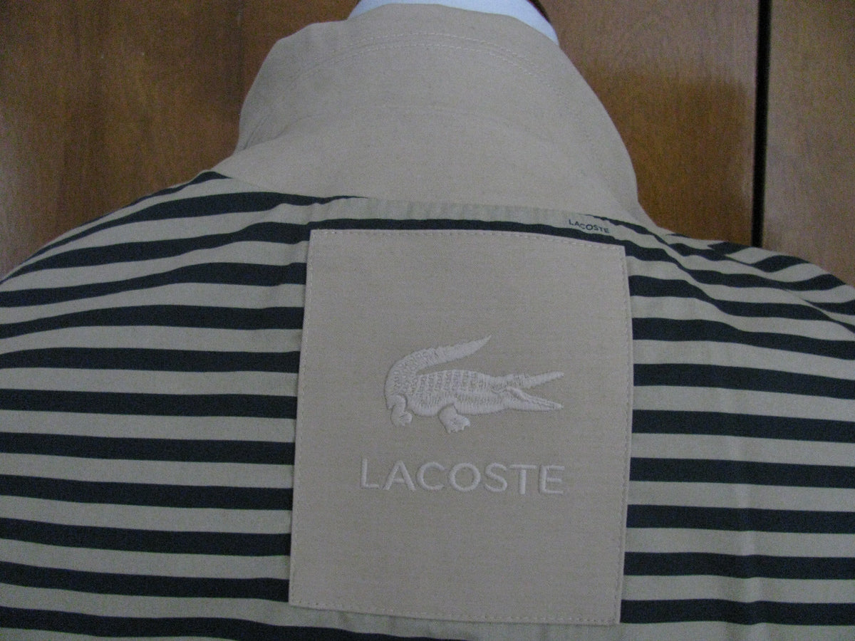 Lacoste Sahara Women Lightweight Lined Coat Button Front Adjustable Buckles