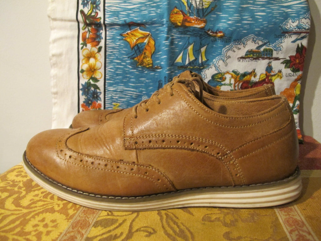 VOSTEY Milan Men's Dress Casual Oxford Leather Shoes Size 9.5