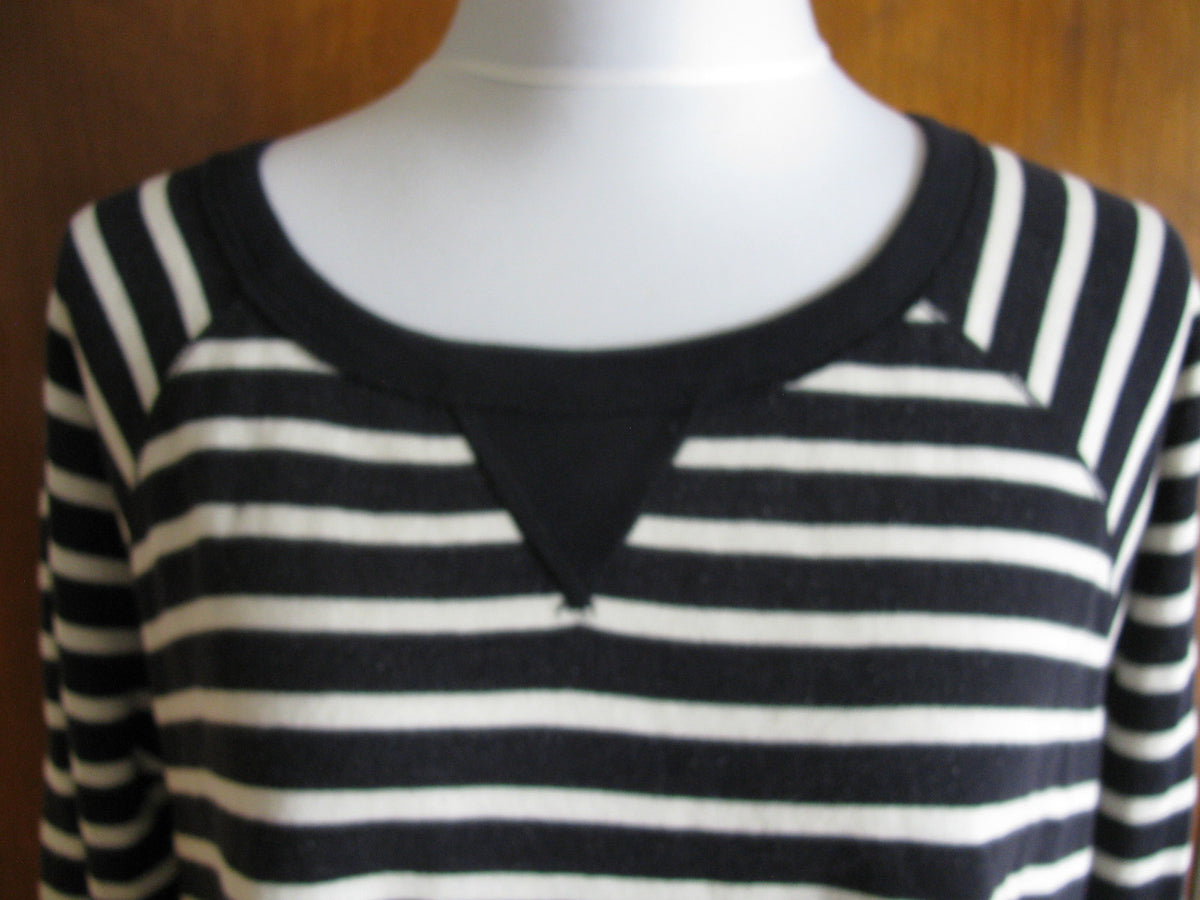 Denim & Supply Ralph Lauren women's black white cotton pullover Medium NWT